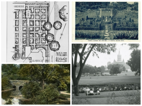 Collage of Archives of American Gardens primary sources.